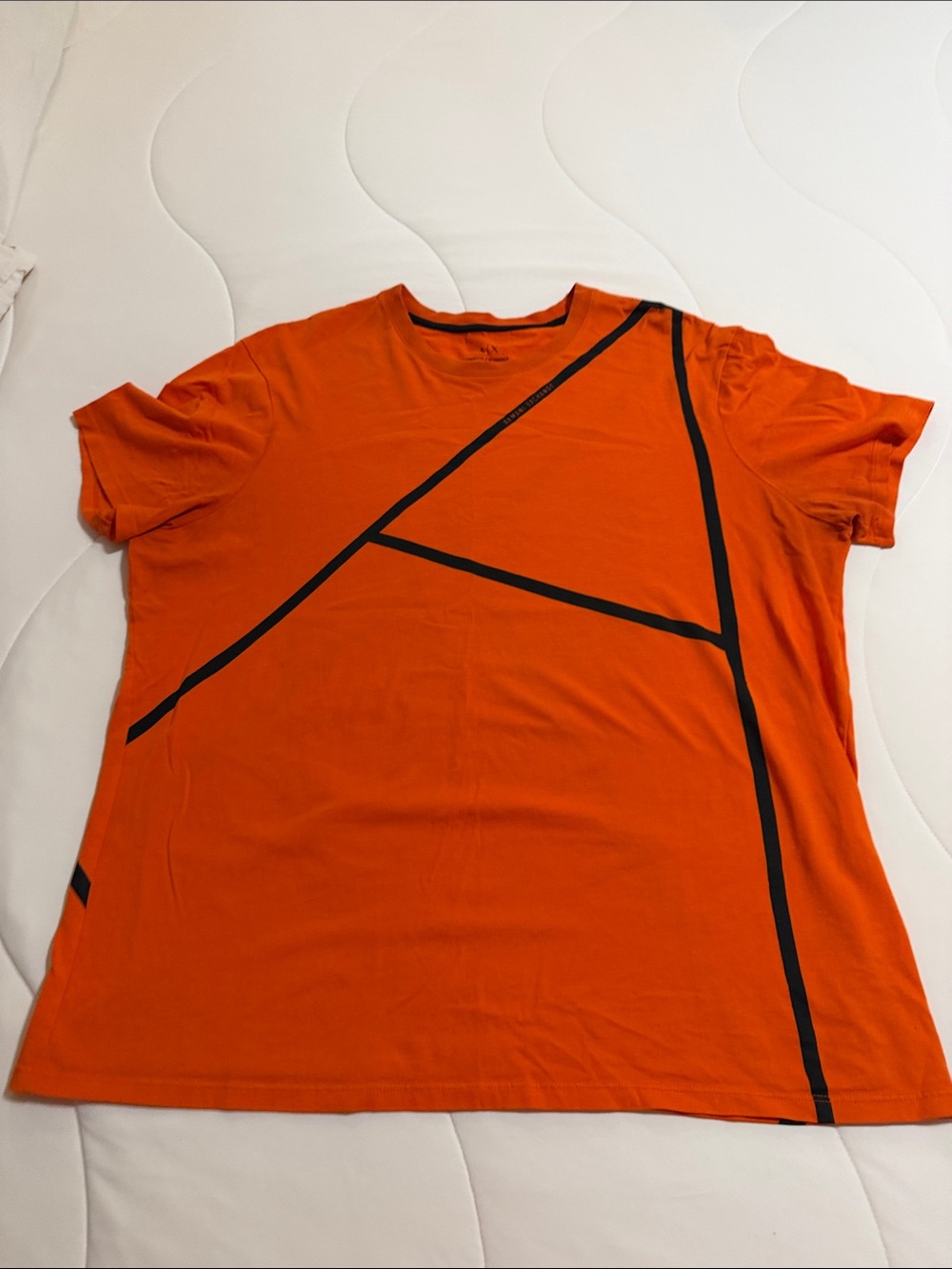 Men’s Armani Exchange Orange Graphic Short-Sleeve Tee